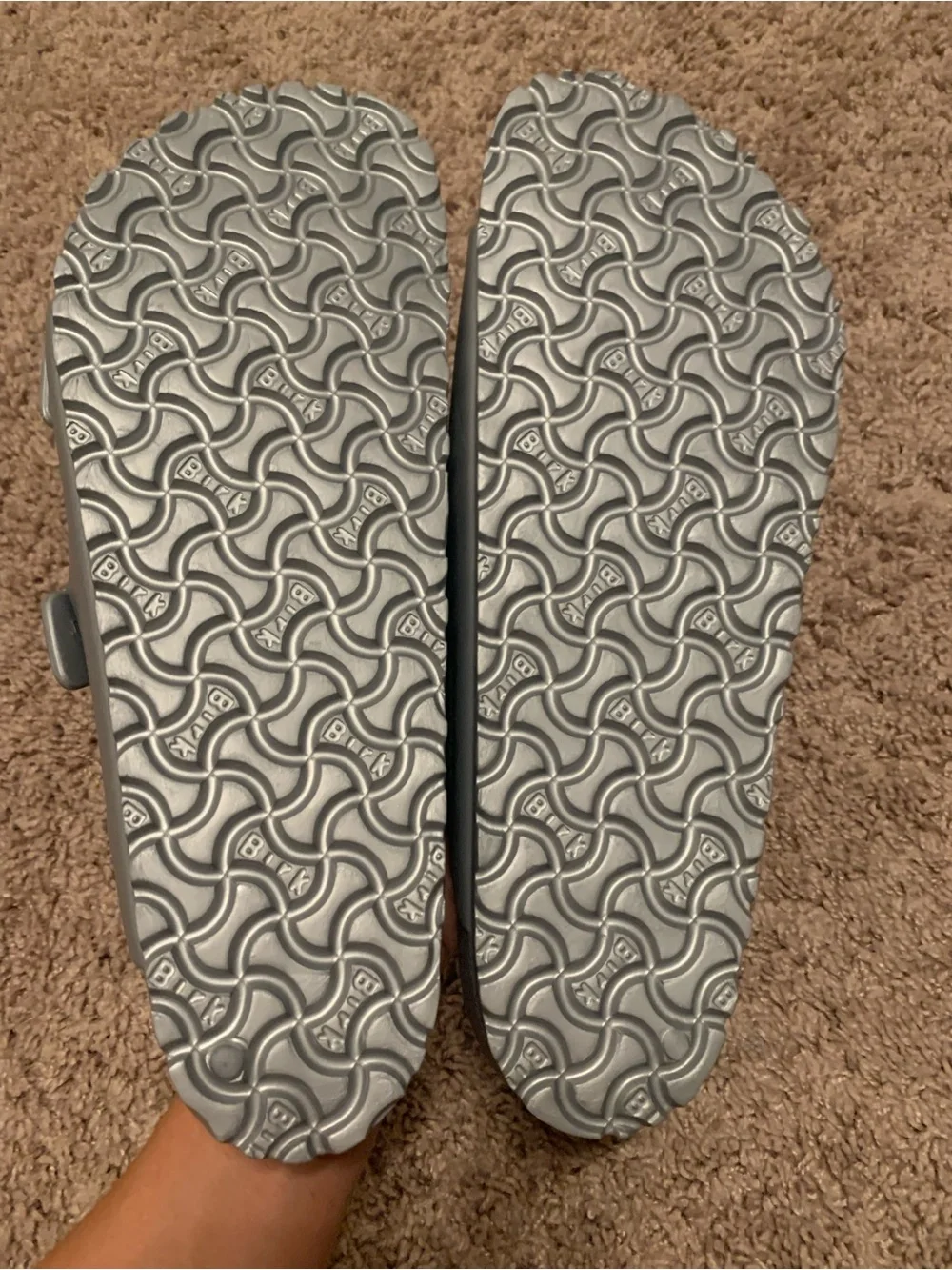 Birkenstock Arizona Sandals Silver Metallic